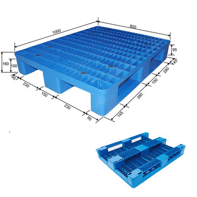 1000x800 Pallet nhựa có thể xếp chồng lên nhau HDPE chống ẩm cho y tế