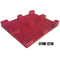 Pallet nhựa tùy chỉnh SGS Pallet nhựa HDPE chống va đập màu đỏ
