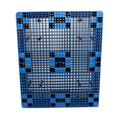 HDPE đục lỗ Pallet nhựa có thể lồng được màu xanh lam Tải trọng tĩnh 6 tấn
