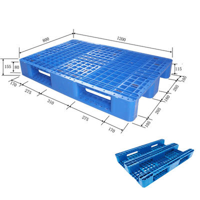 Pallet công nghiệp nặng bền Hdpe Giá đỡ bằng thép gia cường bằng nhựa Euro
