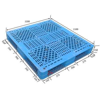 Lớn bốn lối vào bằng nhựa PVC Hai mặt Euro Pallet nhựa có thể xếp chồng lên nhau Có thể đảo ngược