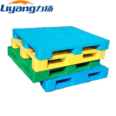 100% nguyên liệu nguyên chất Pallet nhựa hợp vệ sinh 1100 * 1100mm Thép chịu lực nặng