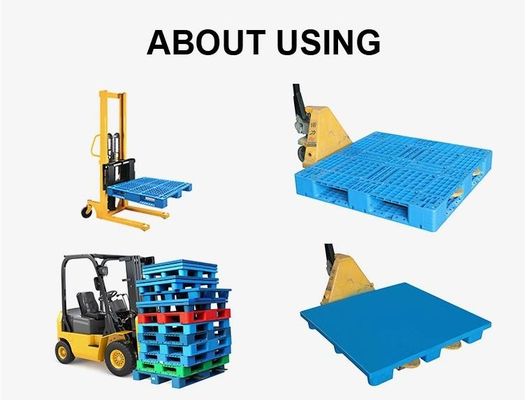 Nhiệm vụ nặng nề Double Sides Euro Pallet nhựa HDPE lớn có thể xếp chồng lên nhau