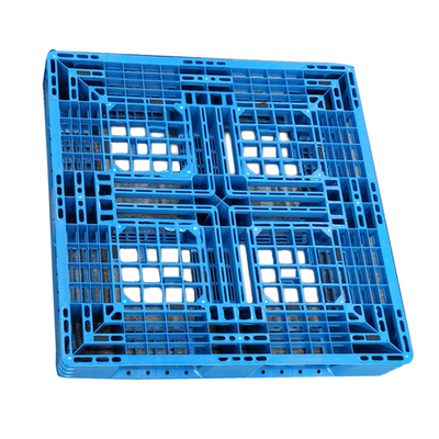 100% nguyên liệu nguyên chất Pallet nhựa hợp vệ sinh 1100 * 1100mm Thép chịu lực nặng